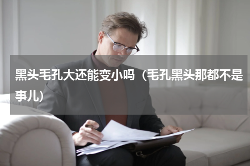 黑头毛孔大还能变小吗（毛孔黑头那都不是事儿）