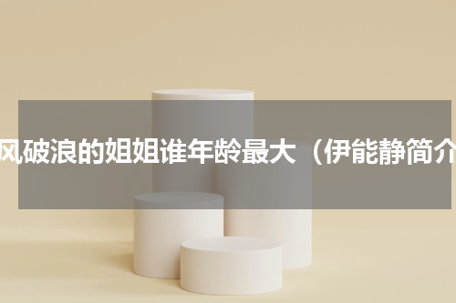 乘风破浪的姐姐谁年龄最大（伊能静简介）