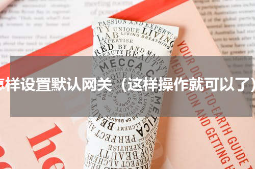 怎样设置默认网关（这样操作就可以了）