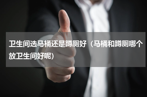卫生间选马桶还是蹲厕好（马桶和蹲厕哪个放卫生间好呢）