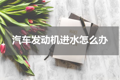 汽车发动机进水怎么办