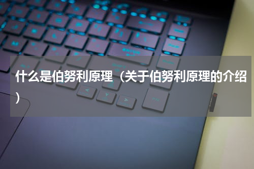 什么是伯努利原理（关于伯努利原理的介绍）