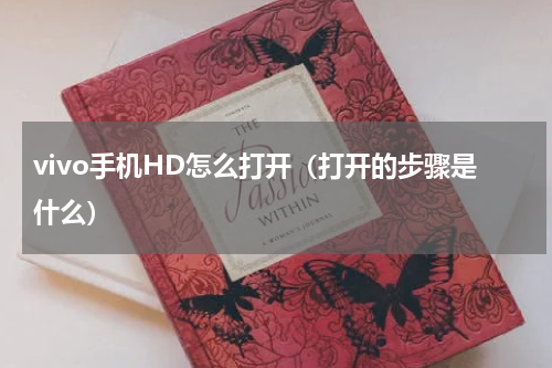vivo手机HD怎么打开（打开的步骤是什么）