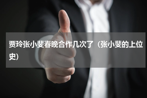 贾玲张小斐春晚合作几次了（张小斐的上位史）