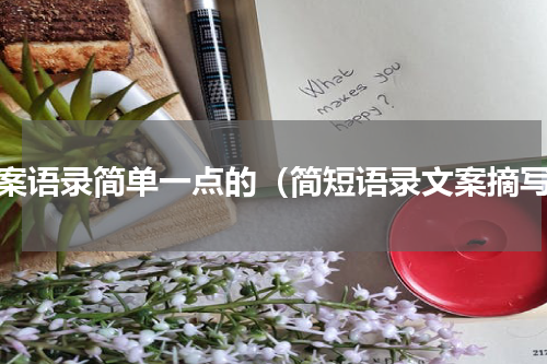 文案语录简单一点的（简短语录文案摘写）