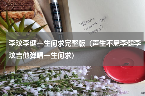 李玟李健一生何求完整版（声生不息李健李玟吉他弹唱一生何求）