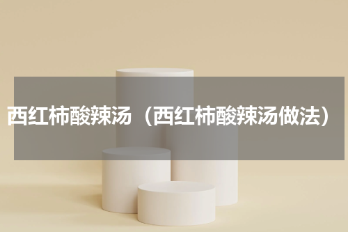 西红柿酸辣汤（西红柿酸辣汤做法）