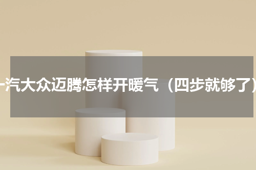 一汽大众迈腾怎样开暖气（四步就够了）