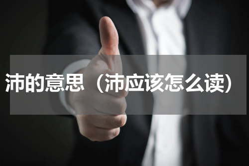 沛的意思（沛应该怎么读）