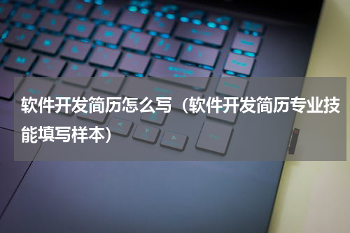 软件开发简历怎么写（软件开发简历专业技能填写样本）