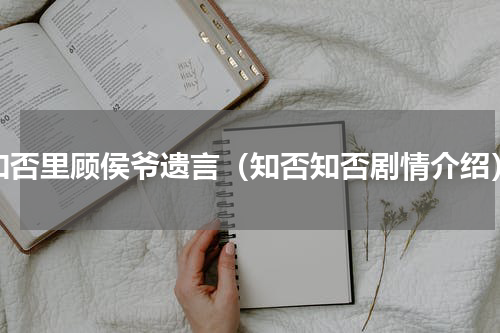 知否里顾侯爷遗言（知否知否剧情介绍）