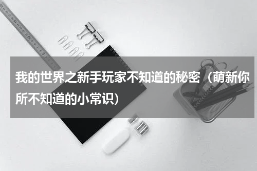 我的世界之新手玩家不知道的秘密（萌新你所不知道的小常识）