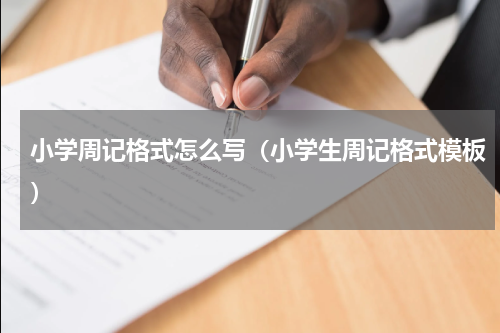 小学周记格式怎么写（小学生周记格式模板）
