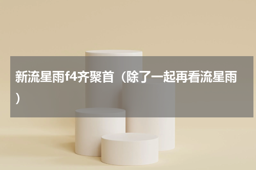 新流星雨f4齐聚首（除了一起再看流星雨）