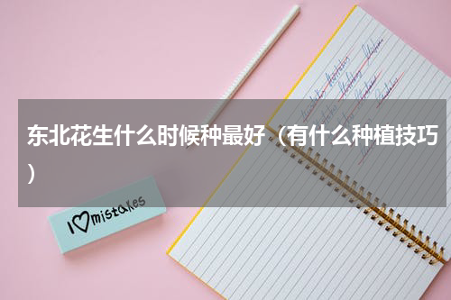 东北花生什么时候种最好（有什么种植技巧）