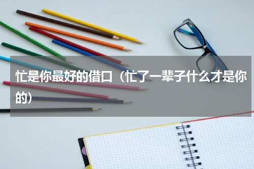 忙是你最好的借口（忙了一辈子什么才是你的）