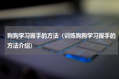 狗狗学习握手的方法（训练狗狗学习握手的方法介绍）