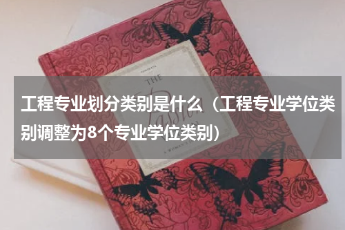 工程专业划分类别是什么（工程专业学位类别调整为8个专业学位类别）