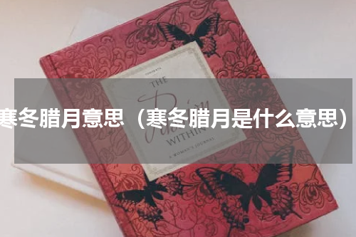 寒冬腊月意思（寒冬腊月是什么意思）