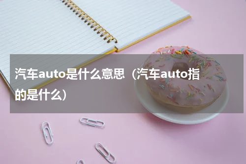 汽车auto是什么意思（汽车auto指的是什么）