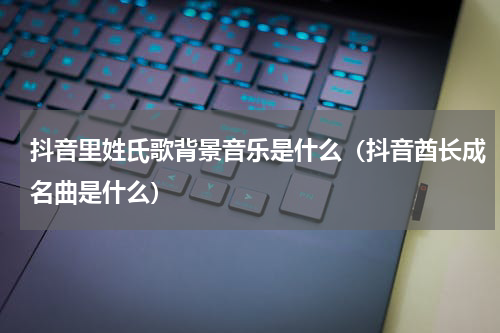 抖音里姓氏歌背景音乐是什么（抖音酋长成名曲是什么）