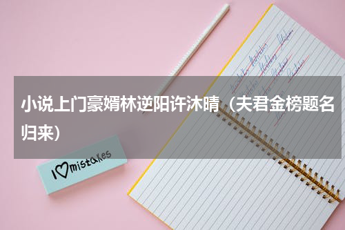 小说上门豪婿林逆阳许沐晴（夫君金榜题名归来）