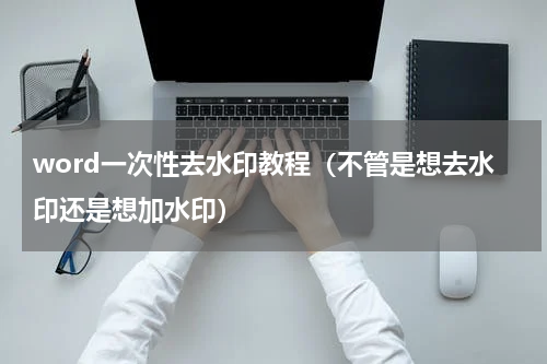 word一次性去水印教程（不管是想去水印还是想加水印）