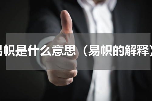 易帜是什么意思（易帜的解释）