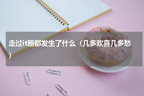 走过it圈都发生了什么（几多欢喜几多愁）