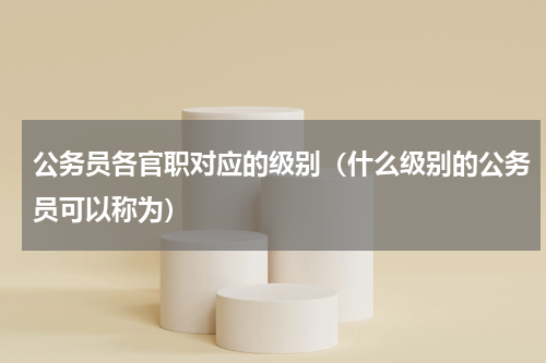 公务员各官职对应的级别（什么级别的公务员可以称为）