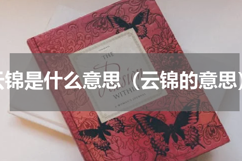 云锦是什么意思（云锦的意思）