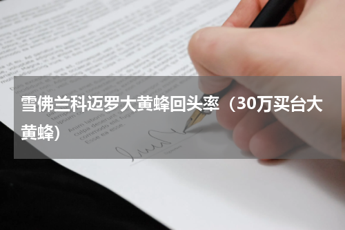 雪佛兰科迈罗大黄蜂回头率（30万买台大黄蜂）