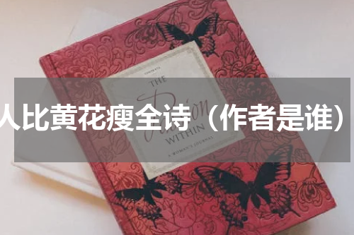 人比黄花瘦全诗（作者是谁）