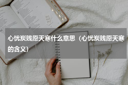 心忧炭贱愿天寒什么意思（心忧炭贱愿天寒的含义）