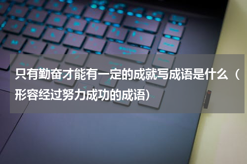 只有勤奋才能有一定的成就写成语是什么（形容经过努力成功的成语）