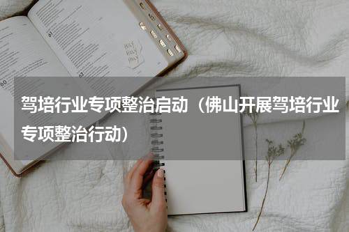 驾培行业专项整治启动（佛山开展驾培行业专项整治行动）