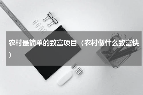 农村最简单的致富项目（农村做什么致富快）
