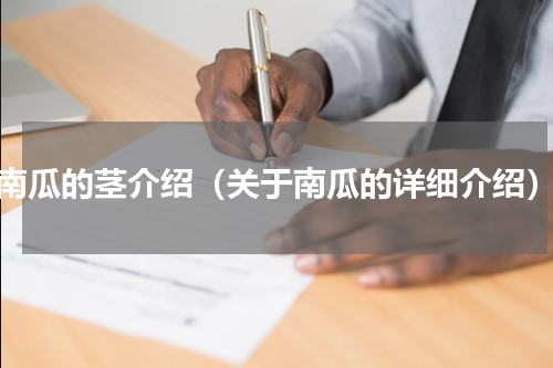 南瓜的茎介绍（关于南瓜的详细介绍）