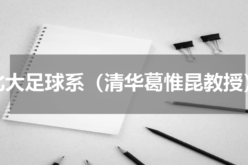 北大足球系（清华葛惟昆教授）