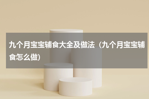 九个月宝宝辅食大全及做法（九个月宝宝辅食怎么做）