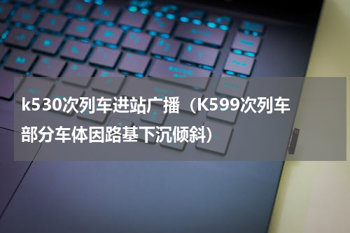 k530次列车进站广播（K599次列车部分车体因路基下沉倾斜）