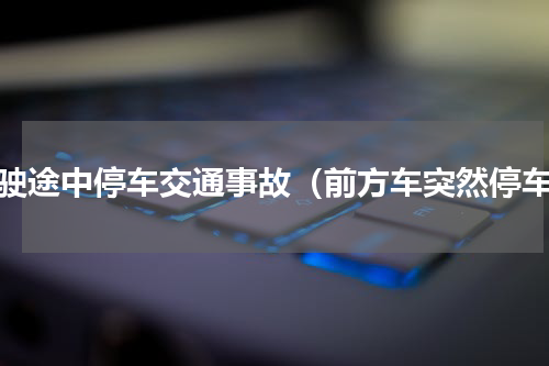 行驶途中停车交通事故（前方车突然停车）