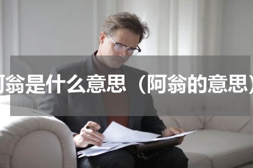 阿翁是什么意思（阿翁的意思）
