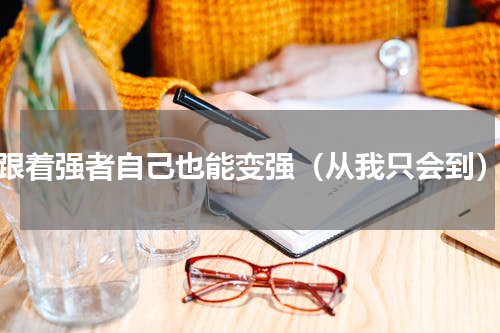 跟着强者自己也能变强（从我只会到）
