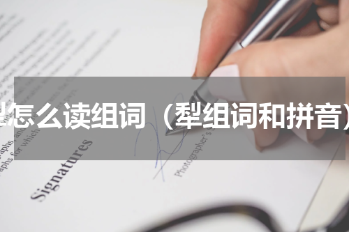 犁怎么读组词（犁组词和拼音）