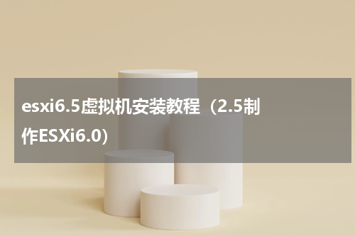 esxi6.5虚拟机安装教程（2.5制作ESXi6.0）