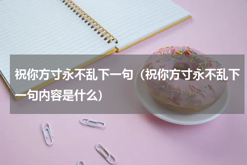 祝你方寸永不乱下一句（祝你方寸永不乱下一句内容是什么）