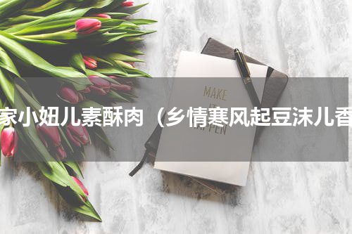 农家小妞儿素酥肉（乡情寒风起豆沫儿香）