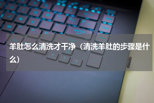 羊肚怎么清洗才干净（清洗羊肚的步骤是什么）