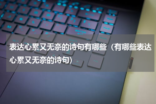 表达心累又无奈的诗句有哪些（有哪些表达心累又无奈的诗句）